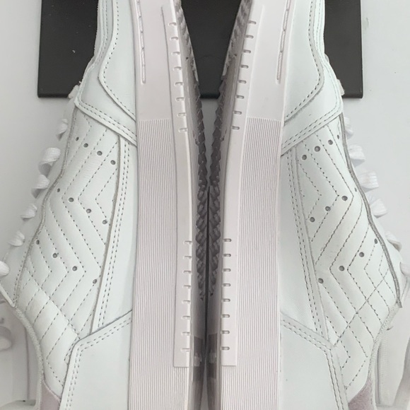 ADIDAS Supercourt Leather Sneakers Cloud White Lilac Tennis Athletic Size 10 - Picture 12 of 16